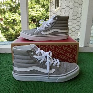Grey hightop Vans